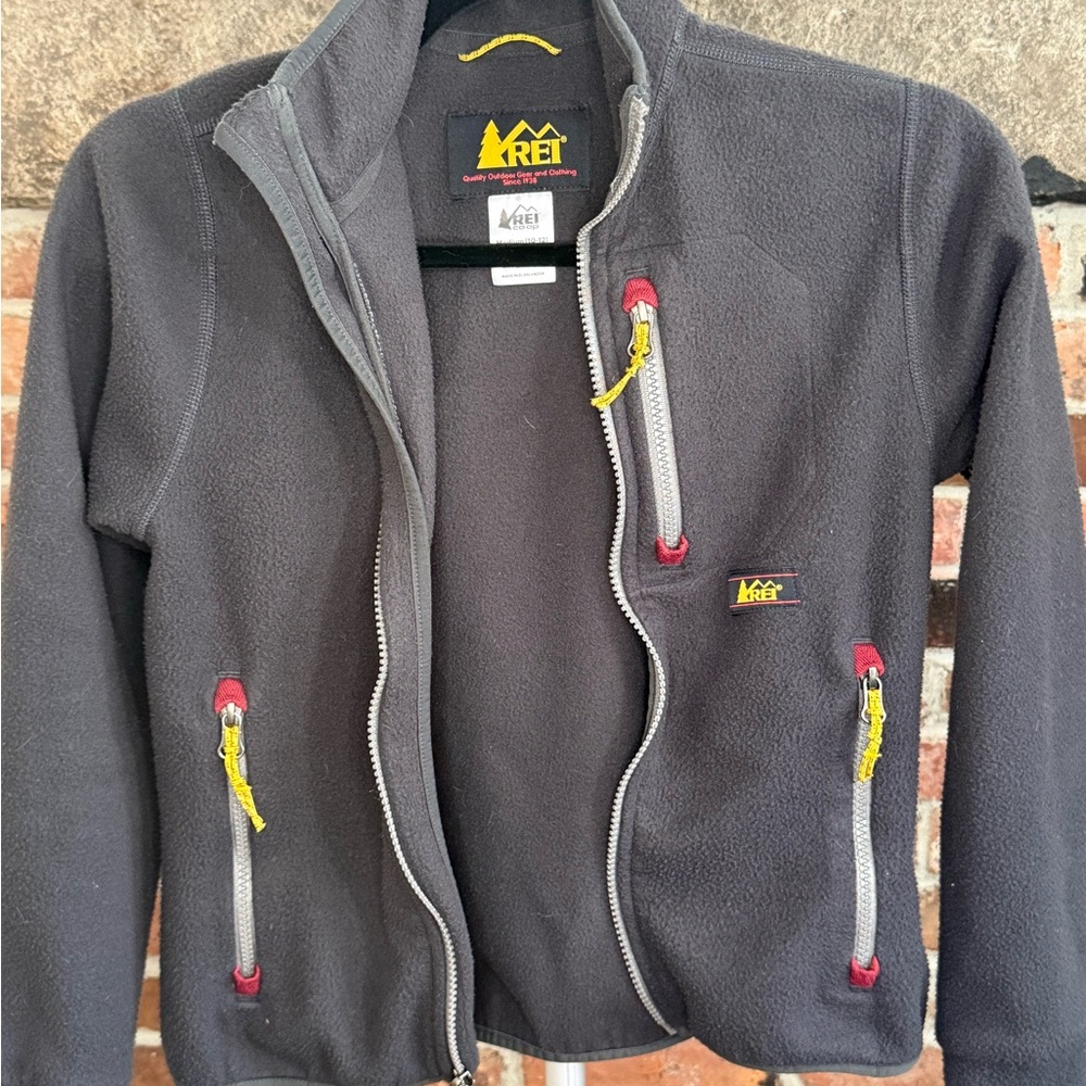 REI Charcoal Fleece Jacket with matching pants